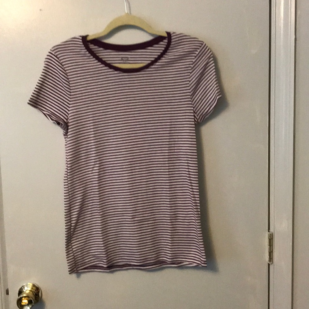 Purple striped tee